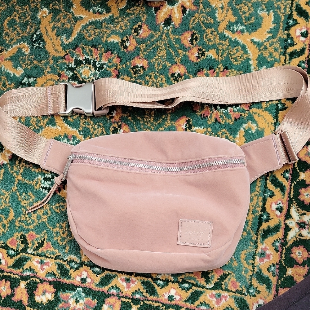 Herschel Supply Company Pink Canvas Crossbody Waist Bag